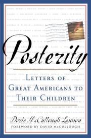 Cover of: Posterity: Letters of Great Americans to Their Children