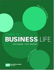 Cover of: English for Business Life Trainer's Manual (Achieve Ielts Pre Intermediate)
