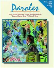 Cover of: Paroles