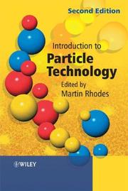 Cover of: Introduction to Particle Technology by Martin Rhodes
