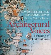 Cover of: Architectural Voices by David Littlefield, Saskia Lewis