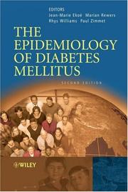 The Epidemiology of Diabetes Mellitus by Jean Marie Ekoe
