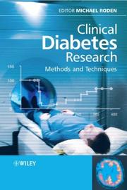 Cover of: Clinical Diabetes Research by Michael Roden, Michael Roden