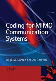 Coding for MIMO communication systems by Tolga M. Duman, Ali Ghrayeb