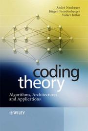 Cover of: Coding Theory | Andre Neubauer