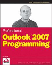 Cover of: Professional Outlook 2007 Programming (Programmer to Programmer)