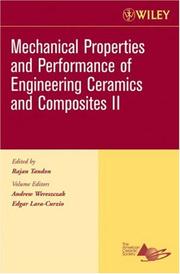 Cover of: Mechanical Properties and Performance of Engineering Ceramics II, Ceramic Engineering and Science Proceedings, Cocoa Beach (Ceramic Engineering and Science Proceedings)