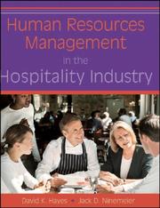 Cover of: Human Resources Management in the Hospitality Industry by David K. Hayes, Jack D. Ninemeier