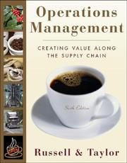 Cover of: Operations Management: Creating Value Along the Supply Chain