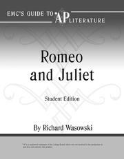 Cover of: "Romeo and Juliet" (CliffsAP) by Richard P. Wasowski