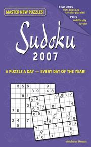 Cover of: Sudoku 2007
