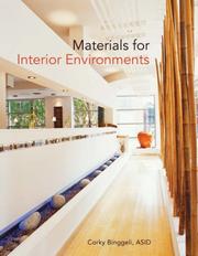 Cover of: Materials for Interior Environments by Corky Binggeli