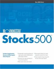 Cover of: Morningstar Stocks 500: 2008 (Morningstar Stocks 500)