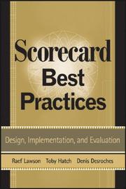 Cover of: Scorecard Best Practices | Raef Lawson