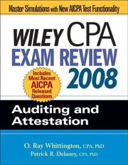 Cover of: Wiley CPA Exam Review 2008 by O. Ray Whittington, Patrick R. Delaney