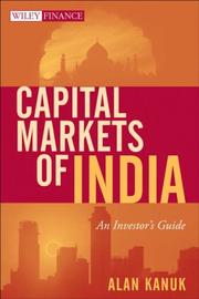 Capital markets of India by Alan R. Kanuk