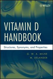 Cover of: Vitamin D Handbook: Structures, Synonyms, and Properties