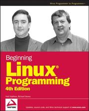 Cover of: Beginning Linux Programming by Neil Matthew, Richard Stones