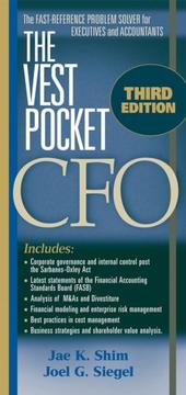 Cover of: The Vest Pocket CFO by Jae K. Shim, Joel G. Siegel