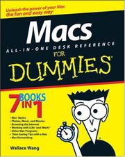 Macs All-in-One Desk Reference For Dummies (For Dummies (Computer/Tech)) by Wallace Wang
