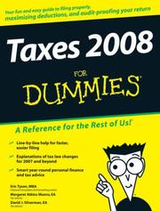 Cover of: Taxes 2008 For Dummies (For Dummies (Business & Personal Finance))