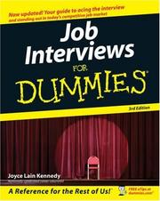 Cover of: Job Interviews For Dummies