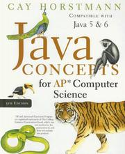 Java concepts for AP computer science by Cay S. Horstmann