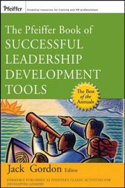 Cover of: The Pfeiffer Book of Successful Leadership Development Tools