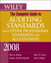 Cover of: A Complete Guide to Auditing Standards, and Other Professional Standards for Accountants 2008 by Nick A. Dauber, Anique Ahmed Qureshi, Marc H. Marc H. Levine, Joel G. Siegel