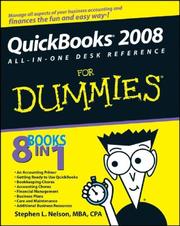 Cover of: QuickBooks 2008 All-in-One Desk Reference For Dummies