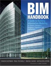 Cover of: BIM Handbook: A Guide to Building Information Modeling for Owners, Managers, Designers, Engineers and Contractors
