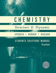 Cover of: Chemistry, Student Solutions Manual by James N. Spencer, George M. Bodner, Lyman H. Rickard