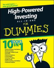 Cover of: High-Powered Investing All-In-One For Dummies (For Dummies (Business & Personal Finance)) by Consumer Dummies