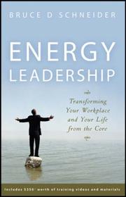 Cover of: Energy Leadership by Bruce D. Schneider