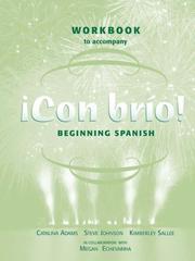 Cover of: ¡Con brío!, Workbook: Main Text with CD-ROM