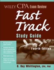 Cover of: Wiley CPA Exam Review Fast Track Study Guide