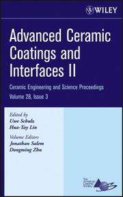 Cover of: Advanced Ceramic Coatings and Interfaces II by Uwe Schulz, Uwe Schulz