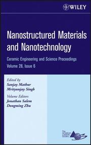 Cover of: Nanostructured Materials and Nanotechnology: Ceramic Engineering and Science Proceedings