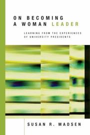 Cover of: On Becoming a Woman Leader by Susan R. Madsen