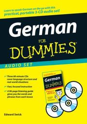 Cover of: German For Dummies, Audio Set by Edward Swick