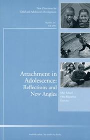Cover of: Attachment in Adolescence: Reflections and New Angles by 