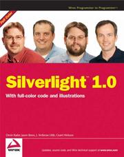 Cover of: Silverlight 1.0 by Devin Rader, Jason Beres, J. Ambrose Little, Grant Hinkson