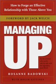 Cover of: Managing Up | Rosanne Badowski
