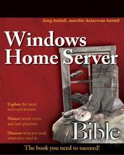 Cover of: Windows Home Server Bible