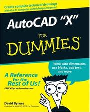 Cover of: AutoCAD "X" For Dummies by David Byrnes