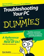 Cover of: Troubleshooting Your PC For Dummies (For Dummies (Computer/Tech))