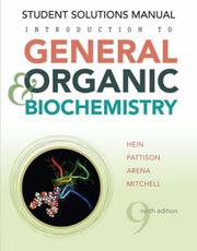 Cover of: Introduction to General, Organic, and Biochemistry, Student Solutions Manual by Morris Hein, Scott Pattison, Susan Arena, Leo R. Best