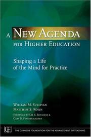 Cover of: A New Agenda for Higher Education: Shaping a Life of the Mind for Practice (JB-Carnegie Foundation for the Adavancement of Teaching)