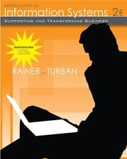 Cover of: Introduction to Information Systems: Enabling and Transforming Business, Second Edition Binder Ready Version