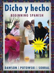 Cover of: Dicho y Hecho 8e Binder Ready Version by Laila M. Dawson